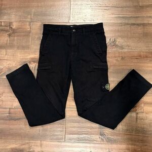 Stone Island Junior black cargo pants. Size 10